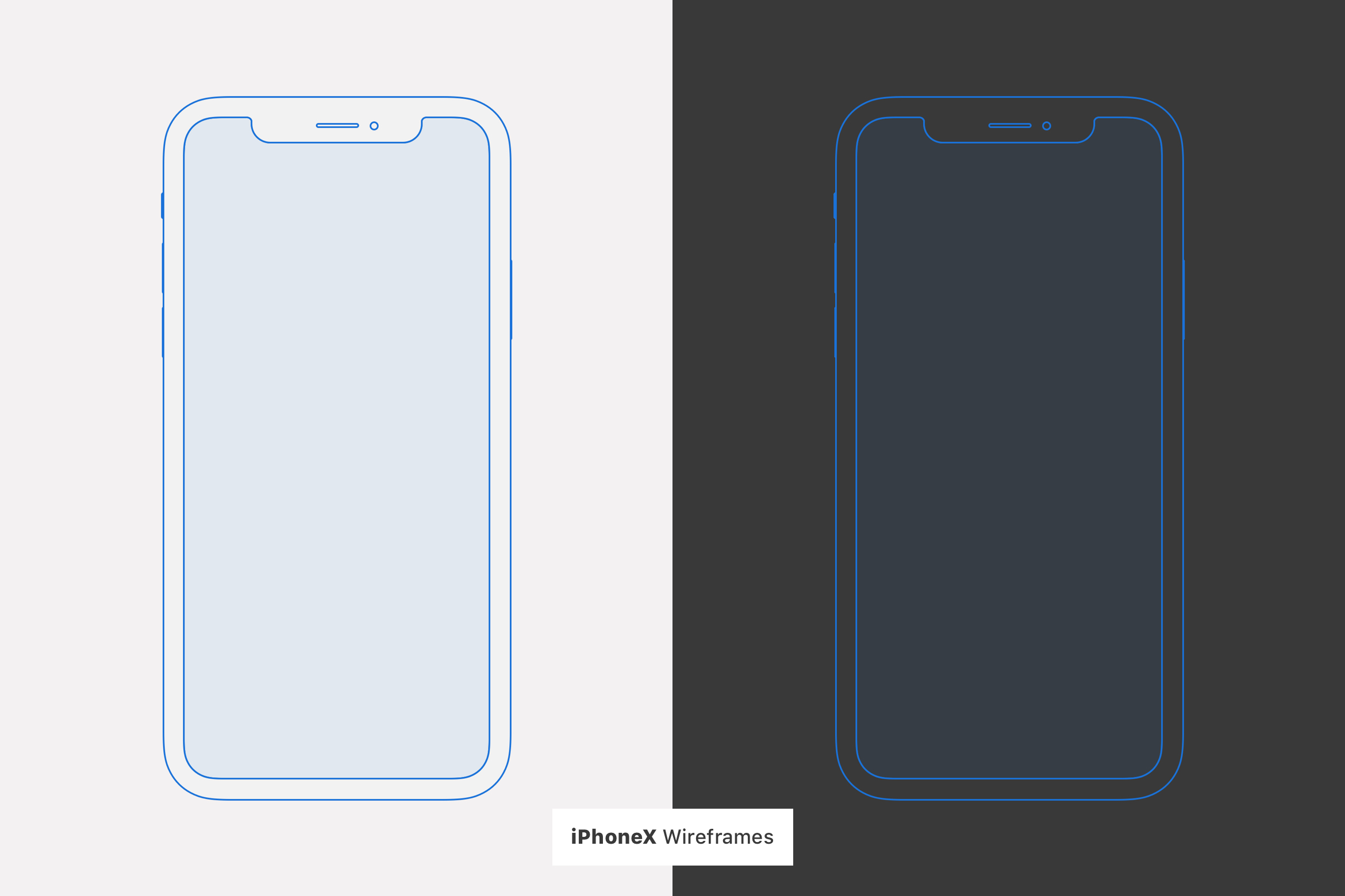 Free iPhone and iPad Outline Mockups For Sketch - TitanUI