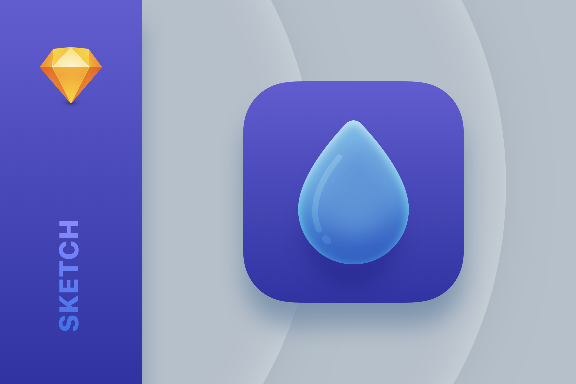 Droplet — Modern iOS Sketch App Icon – Pixroad